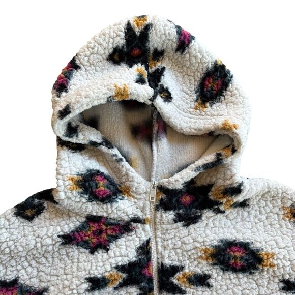 WRANGLER RETRO Women's Geometric Southwestern 1/4 Zip Sherpa Fleece Pullover M - Picture 8 of 10